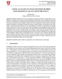 A risk analysis of smallholder rubber production in Quang Binh province