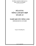 Bài giảng Nông lâm kết hợp (Nghề: Khuyến nông lâm) - Trường Cao Đẳng Lào Cai