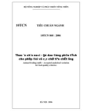 Thức ăn chăn nuôi - Độ dao động phân tích cho phép đối với các chỉ tiêu chất lượng