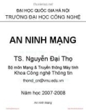 Bài giảng An ninh mạng – Chương 1: Giới thiệu (TS Nguyễn Đại Thọ)