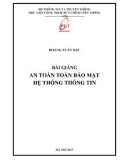 Bài giảng An toàn toàn bảo mật hệ thống thông tin: Phần 1