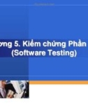 Bài giảng Chương 5: Kiểm chứng Phần mềm (Software Testing)