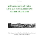 NHỮNG TRANH VẼ VỀ THĂNG LONG XƯA CỦA NGƯỜI PHƯƠNG TÂY THẾ KỶ XVII-XVIII