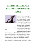 CAMILLE CLAUDEL, GỬI TÌNH YÊU VÀO NHỮNG PHO TƯỢNG