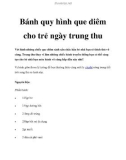 Bánh quy hình que diêm cho trẻ ngày trung thu