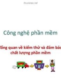 Bài giảng Công nghệ phần mềm: Tổng quan về kiểm thử và đảm bảo chất lượng phần mềm - PGS. TS. Phạm Ngọc Hùng