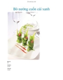 Bò nướng cuốn cải xanh