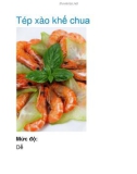 Tép xào khế chua