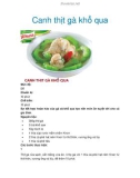 Canh thịt gà khổ qua