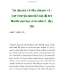 Từ chuyện võ đến chuyện vẽ hay chuyện làm thế nào để trở thành một họa sĩ ăn khách. (Kỳ III)