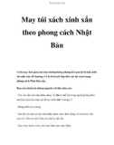 May túi xách xinh xắn theo phong cách Nhật Bản