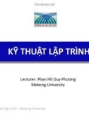 Bài giảng Kỹ thuật lập trình: Ngôn ngữ lập trình C# (phần 6) - Phan Hồ Duy Phương