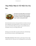 Thực Phẩm Màu Gì Tốt Nhất Cho Chị Em