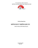 Tài liệu tham khảo Kiểm soát nhiễm khuẩn (Dành cho đào tạo Điều Dưỡng trung học) - CĐ Phạm Ngọc Thạch Cần Thơ