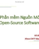 Bài giảng Phần mềm nguồn mở (Open-Source Software): Chương 3.1 - Võ Đức Quang