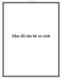 Sắm đồ cho bé sơ sinh