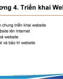 Bài giảng Thiết kế và triển khai websites - Chương 4: Triển khai Website