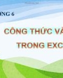 Bài giảng Tin học phần 2 - Chương 6: Tạo biểu đồ trong bảng tính