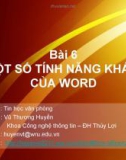 Bài giảng Tin học văn phòng: Bài 6 - Vũ Thương Huyền