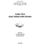 Giáo trình Phân tích hoạt động kinh doanh: Phần 1 - TS. Trịnh Văn Sơn