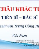 Bài giảng Phẫu thuật nội soi treo vào mỏm cùng nhô trong điều trị sa sinh dục