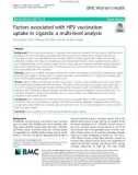 Factors associated with HPV vaccination uptake in Uganda: A multi-level analysis