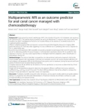 Multiparametric MRI as an outcome predictor for anal canal cancer managed with chemoradiotherapy