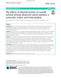 The effects of physical activity on overall survival among advanced cancer patients: A systematic review and meta-analysis