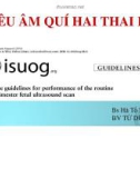 Bài giảng Siêu âm quí hai thai kì