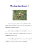 Me rừng giàu vitamin C