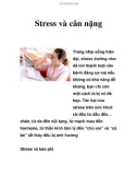 Stress và cân nặng