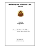 Bài giảng Phụ sản 3: Phần 1 - Trường ĐH Võ Trường Toản (Năm 2022)