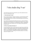 7 tiêu chuẩn sống '5 sao'