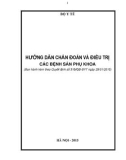 Hướng dẫn chẩn đoán và điều trị các bệnh sản phụ khoa (Ban hành kèm theo Quyết định số 315/QĐ-BYT ngày 29/01/2015)