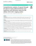 Comprehensive analysis of spread through air spaces in lung adenocarcinoma and squamous cell carcinoma using the 8th edition AJCC/UICC staging system