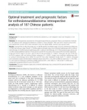 Optimal treatment and prognostic factors for esthesioneuroblastoma: Retrospective analysis of 187 Chinese patients