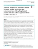 Trends in incidence of proximal humerus fractures, surgical procedures and outcomes among elderly hospitalized patients with and without type 2 diabetes in Spain (2001–2013)