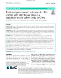 Treatment patterns and outcomes in older women with early breast cancer: A population-based cohort study in China