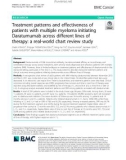 Treatment patterns and effectiveness of patients with multiple myeloma initiating Daratumumab across different lines of therapy: A real-world chart review study