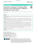 Prognostic nomogram for hepatocellular carcinoma with radiofrequency ablation: A retrospective cohort study