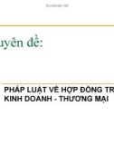 Pháp luật về hợp đồng trong kinh doanh - thương mại