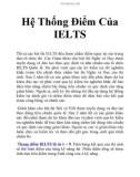 Hệ Thống Điểm Của IELTS