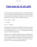 Tính toán hệ số nội phối