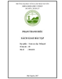 Sách giao bài tập - Học phần: Toán cao cấp - Thống kê