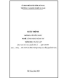 Giáo trình Hệ điều hành (Nghề: Công nghệ thông tin - Trung cấp) - Trường Cao đẳng nghề Hà Nam (năm 2020)