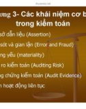 Bài giảng Lý thuyết kiểm toán: Chương 3 - TS. Lê Văn Luyện