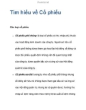 Tìm hiểu về Cổ phiếu