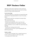 BIDV Business Online