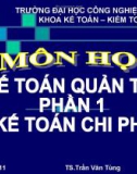 Kế toán chi phí - TS Trần Văn Tùng