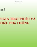 Bài giảng Tài chính doanh nghiệp theo ross: Chương 5